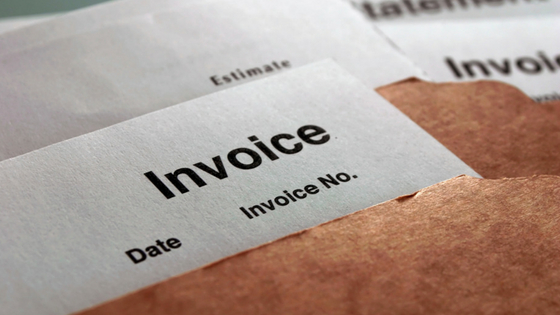 business cash flow and invoice