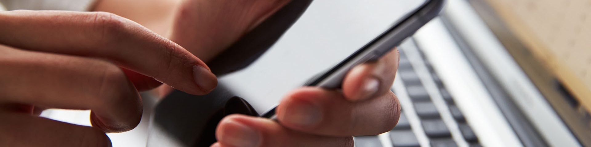 providing client testimonial on phone