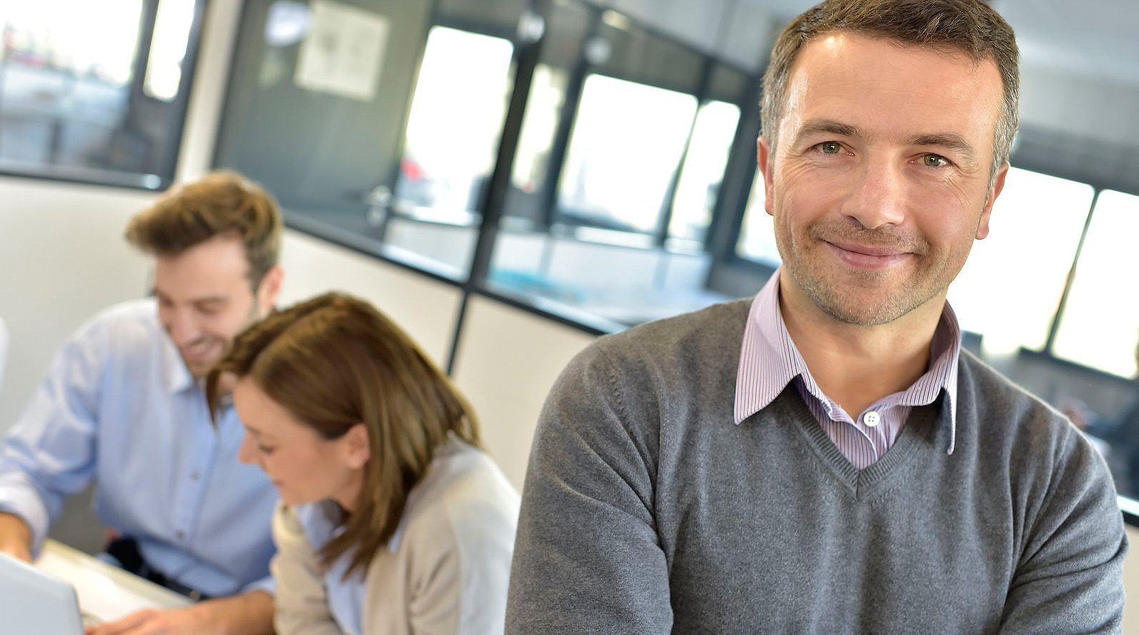 satisfied entrepreneur that factors receivables