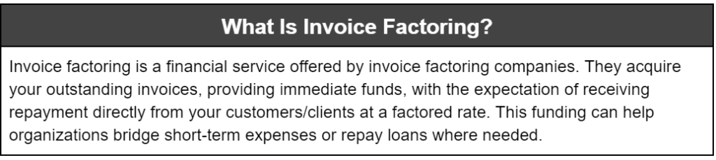 An image describing what is invoice factoring